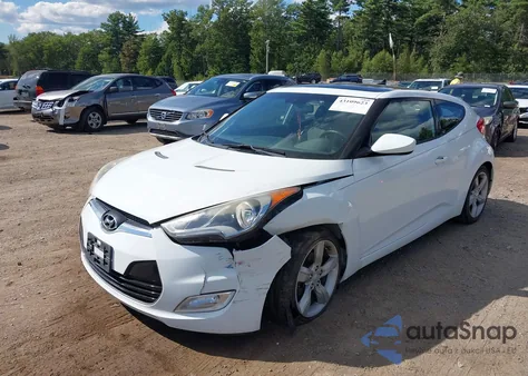 2014 Hyundai Veloster Base W/Black from USA, damaged, VIN KMHTC6ADXEU199093